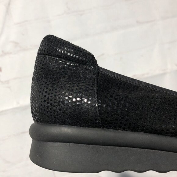 VANELi SPORT WOMEN'S SUEDE SHIMMERY BLACK PATTERN SLIP ON SHOES COMFORT SIZE 7.5 - Picture 12 of 13